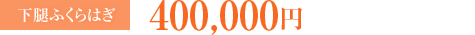 下腿ふくらはぎ：400,000円